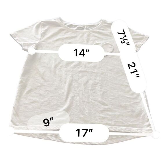 Old Navy White cotton Top size XL - Picture 4 of 6